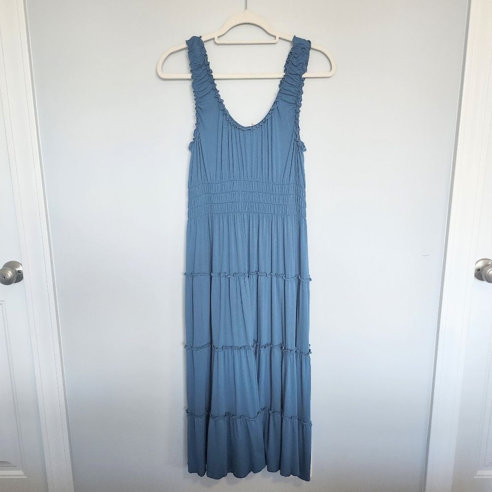 Belle Du Jour, Sleeveless, Knit, Medium, Maxi Dress, Blue, New With Tags